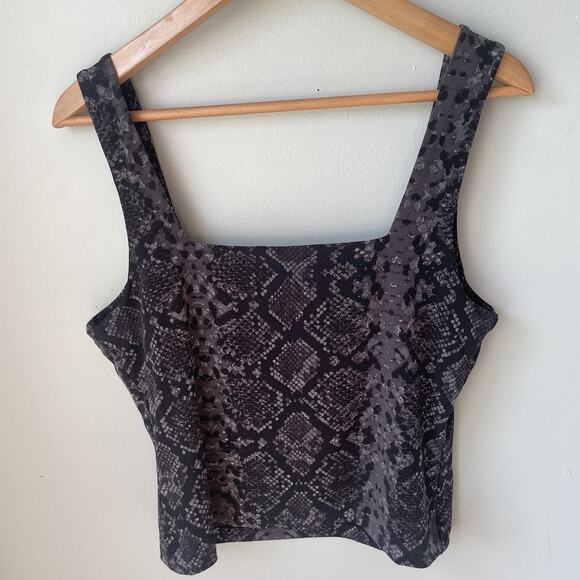 Leith Tank Top Womens Size XL Snakeskin Square Neck From Nordstrom - Picture 3 of 7